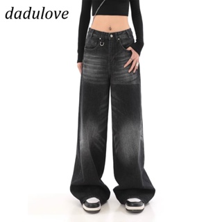 DaDulove💕 New American Ins High Street Retro Jeans Niche High Waist Loose Wide Leg Pants Large Size Trousers