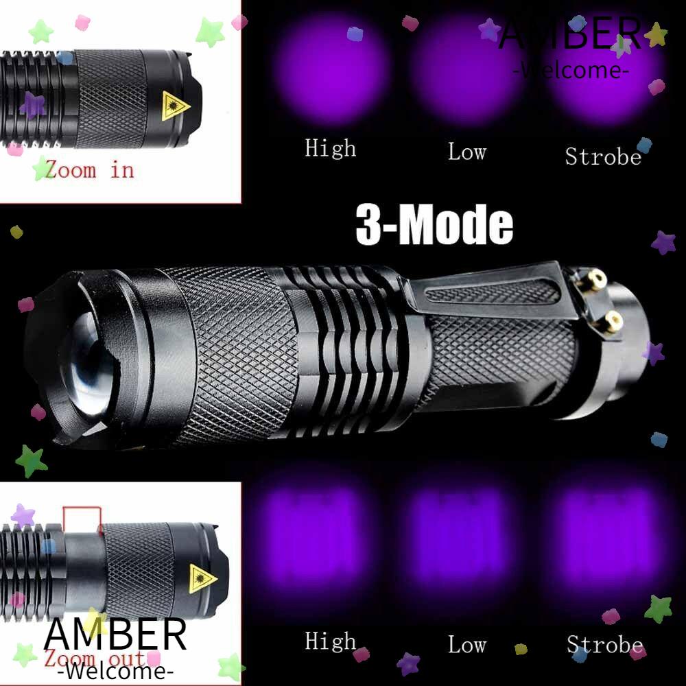 amber-ไฟฉาย-uv-led-สีม่วง-3-โหมด-อัลตราไวโอเลต-แบล็คไลท์-แบบพกพา