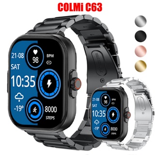 สายนาฬิกาข้อมือสเตนเลส 22 มม. สําหรับ COLMi C63 C81 Smartwatch COLMi C81