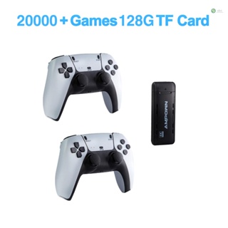 [พร้อมส่ง] Ampown U9 TV Game Stick พร้อมตัวควบคุมวิดีโอเกมไร้สาย 2.4G สองตัว กล่องเกมคอนโซล สไตล์เรโทร