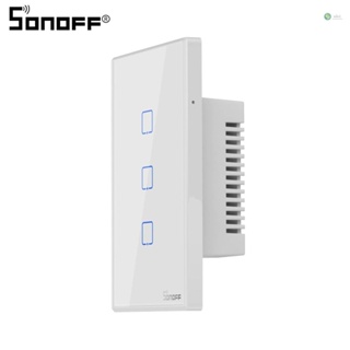 [พร้อมส่ง]SONOFF T0us-tx รีโมตคอนโทรลโทรศัพท์มือถือ wifi 86 ประเภท T0US2C-TX สีขาว 3 เปิด