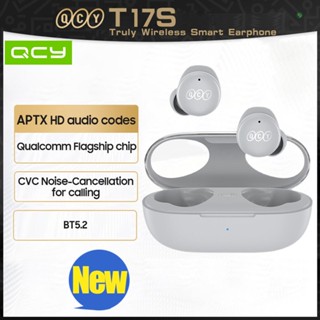 [Ready Stock] T17s True Wireless Earphones Qualcomm BT5.2 Headphones AptX Adaptive Four-Mic&amp;CVC8.0 Noise Reduction 380mAh Battery In-Ear Earphones for Gaming Gym Music Compatibl