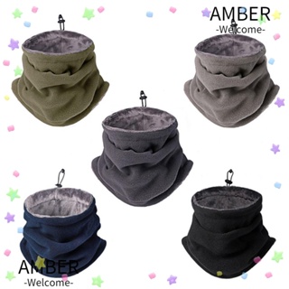 Amber ผ้าพันคอ ผ้าฟลีซ ใส่เล่นกีฬา ตกปลา สเก็ต วิ่ง ตั้งแคมป์ เดินป่า หมวกหน้า