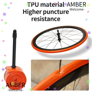 Amber ยางในรถจักรยาน เบาพิเศษ 700x18 32C อุปกรณ์เสริม