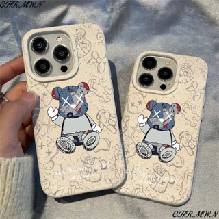 เคสโทรศัพท์มือถือ ลายหมี ข้าวสาลี สีเทา สําหรับ Apple Iphone 15 14 13pro 12 11xsmax xr LXCP