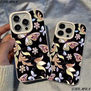 เคสโทรศัพท์มือถือ ลายผีเสื้อ สไตล์เรโทร สําหรับ Apple Iphone 15 14 13pro 12 11xsmax xr WNTR