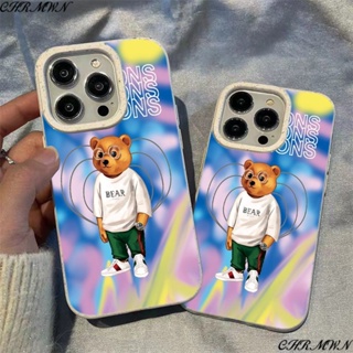 เคสโทรศัพท์มือถือ ลายหมี ข้าวสาลี หลากสี สําหรับ Apple Iphone 15 14 13pro 12 11xsmax xr RBK7