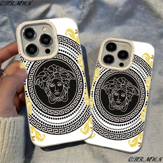 เคสโทรศัพท์มือถือ ทรงกลม ลายจุด สีดํา สําหรับ Apple Iphone 15 14 13pro 12 11xsmax xr TKHZ