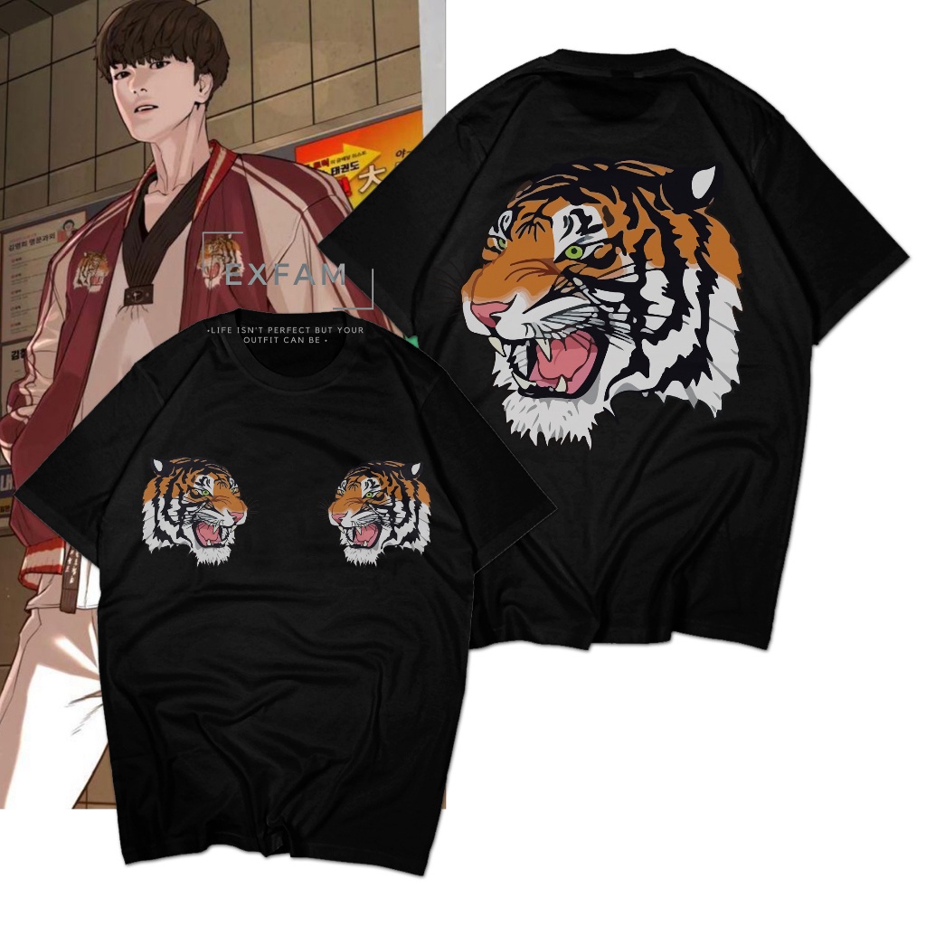 s-5xl-เสื้อยืด-พิมพ์ลาย-how-to-fight-sung-taehoon-tiger-komik-สไตล์เกาหลี