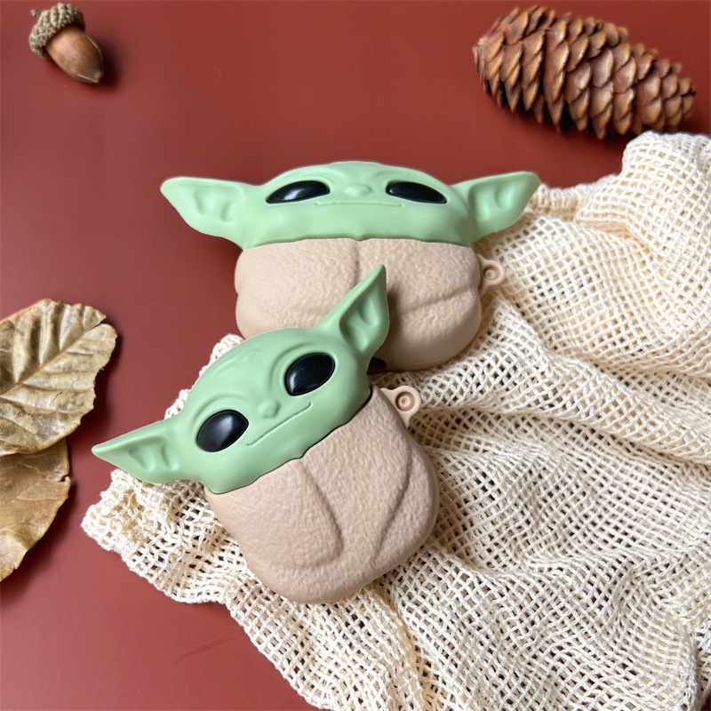 เคสหูฟังบลูทูธ-ซิลิโคน-ลาย-yoda-baby-น่ารัก-สําหรับ-airpods-1-2-3-pro