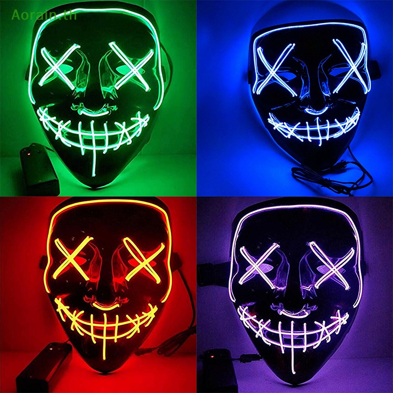 mask-หน้ากากนีออน-มีไฟ-led-สําหรับปาร์ตี้ฮาโลวีน