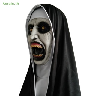 # Mask The Horror Scary Nun หน้ากากยาง พร้อมผ้าพันคอ สําหรับแต่งคอสเพลย์ฮาโลวีน
