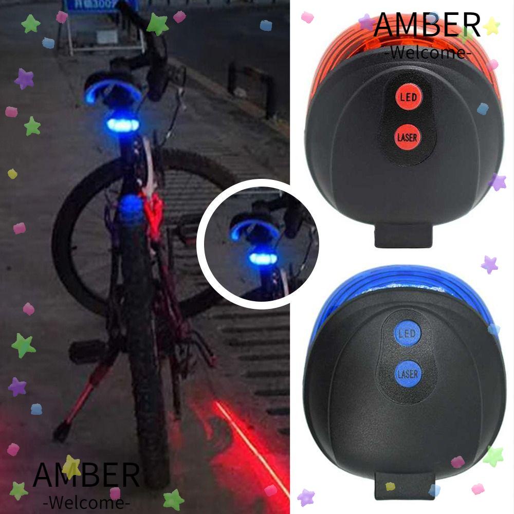amber-ไฟท้ายจักรยานแฟชั่น-กันน้ํา-สีแดง