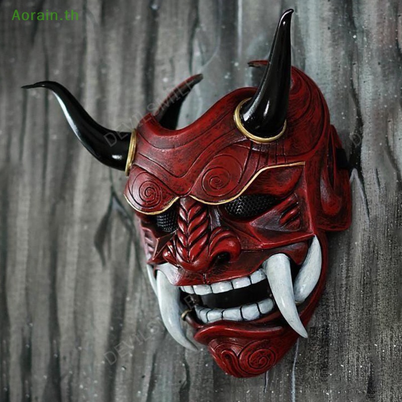 mask-หน้ากากคอสเพลย์-อนิเมะสยองขวัญ-ซามูไร-สไตล์ญี่ปุ่น-สําหรับปาร์ตี้ฮาโลวีน