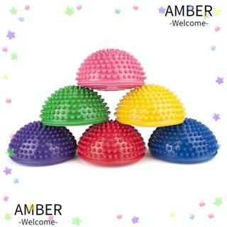 Amber ลูกบอล PVC แบบครึ่งวงกลม ขนาด 16 ซม. สําหรับออกกําลังกายเด็ก