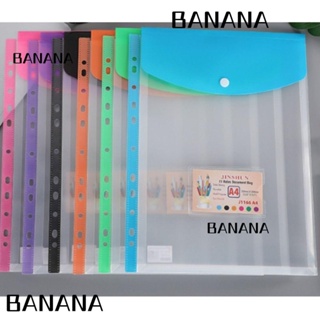 Banana1 แฟ้มซองจดหมาย แนวตั้ง 11 รู 12 แพ็ค 6 สี สําหรับสํานักงาน 12 แพ็ค