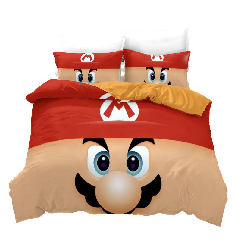 23-the-super-mario-bros-3in1-ชุดเครื่องนอน-ผ้าปูที่นอน-ผ้าห่ม-ผ้านวม-ห้องนอน-ซักทําความสะอาดได้-สะดวกสบาย