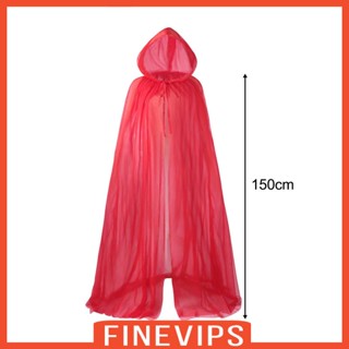 [Finevips] เสื้อคลุมแม่มดฮาโลวีน เครื่องแต่งกายคอสเพลย์ สําหรับผู้ใหญ่