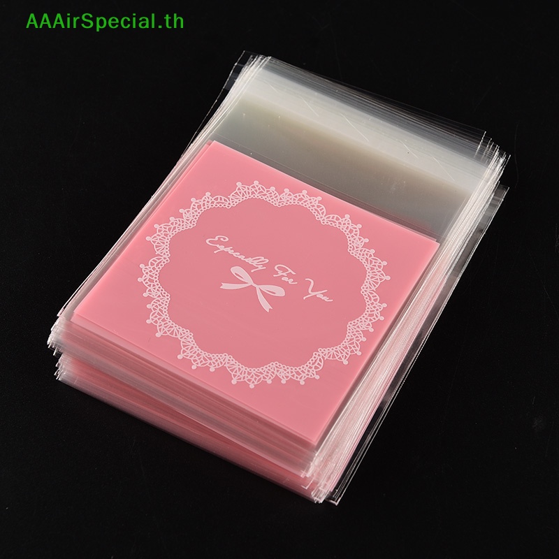 aaairspecial-ถุงกระดาษแก้วใส่ขนม-คุกกี้-มีกาวในตัว-ลายลูกไม้-diy-100-ชิ้น