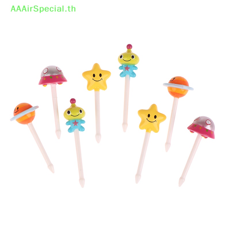 aaairspecial-ส้อมจิ้มผลไม้-ขนมเค้ก-รูปการ์ตูนสัตว์-6-8-ชิ้น