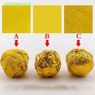 Aaairspecial กระดาษฟอยล์อลูมิเนียม สีทอง สําหรับห่อลูกอม ช็อคโกแลต 100 ชิ้น