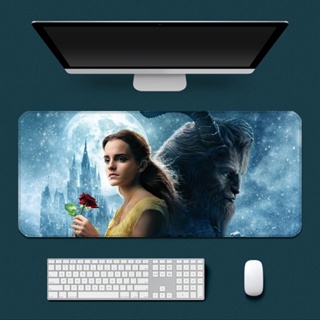 แผ่นรองเมาส์ กันลื่น พิมพ์ลาย Beauty and Beast HD Xxl90X40 ซม. สําหรับคอมพิวเตอร์ตั้งโต๊ะ