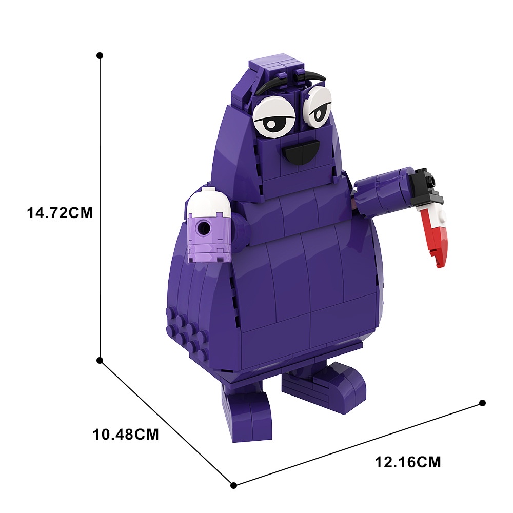 ตุ๊กตาฟิกเกอร์-mcdonalds-the-grimace-shake-building-blocks-milkshake-ของเล่นสําหรับเด็ก