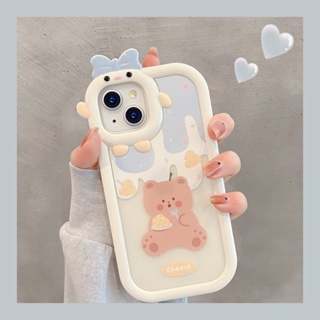 หมีเค้กสีน้ำตาล เคสโทรศัพท์ for Xiaomi Redmi Note10 10S 9a 9i Note 12 Pro 11Note 11s Mi 10t Pro Poco X3 Pro NFC 11T Pro