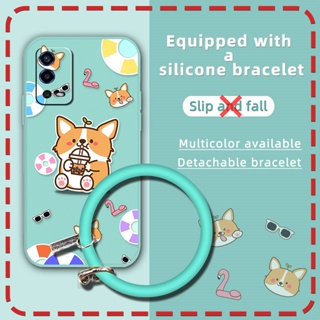 Simplicity phone case Phone Case For OPPO A55 4G Lens bump protection Lens package Camera all inclusive wristband Cartoon