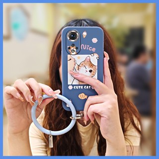 bracelet   cute Phone Case For Huawei Honor50 Pro/Nova9 Pro Anti-fall wristband Liquid silicone shell Lens package