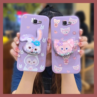 cute Liquid silicone shell Phone Case For Samsung Galaxy J7 Prime/2/2018/ON7 2016/G610F Glitter quicksand