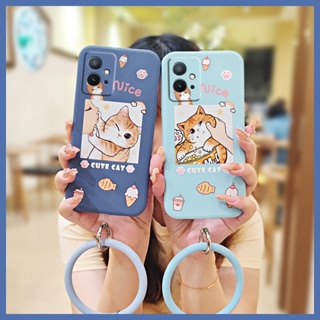 Cartoon Simplicity Phone Case For IQOO Z6 Back Cover soft shell Anti-fall Camera all inclusive Skin-friendly feel ring