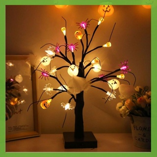 [aigoni.th] โคมไฟ LED 24 ดวง รูปฟักทองค้างคาว ผี ขนาด 60 ซม. สําหรับตกแต่งปาร์ตี้ฮาโลวีน