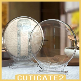 [Cuticate2] กล่องเก็บชา เค้ก ทรงกลม พร้อมฐานรอง อุปกรณ์เสริม สําหรับยูนนาน