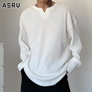 ASRV ฤดูใบไม้ผลิออกแบบโลหะหัวเข็มขัดแจ็คเก็ตผู้ชายหล่อแฟชั่นไฮเอนด์สบาย ๆ สินค้าโค้ท