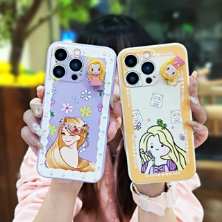 Three-dimensional doll Skin-friendly feel Phone Case For iphone14 Pro protective case cute Rotating bracket