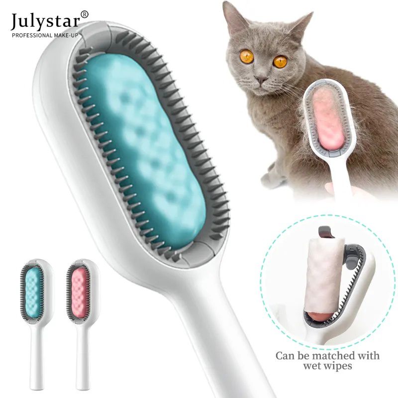 julystar-2-in-1-cat-dog-grooming-comb-with-water-tank-double-sided-hair-removal-brush-kitten-pet-supplies-accessories