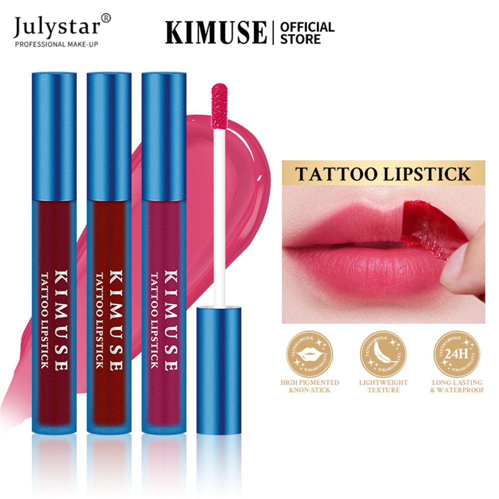 julystar-kimuse-peel-off-lip-stain-tattoo-ลิปสติกติดทนนานและกันน้ำ-peel-off-pink-lip-tint-make-up