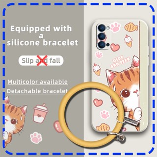 Liquid silicone shell Skin feel silicone Phone Case For OPPO Reno4 5G Anti-fall cute phone case Camera all inclusive