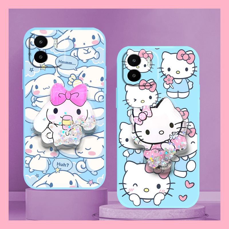 ins-protective-case-phone-case-for-redmi-a1-4g-phone-case-simplicity-cartoon-skin-friendly-feel-skin-feel-silicone-glitter