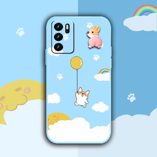 Anti-fall Cartoon Phone Case For OPPO A16/A16s/A54s ins soft shell Three-dimensional doll Liquid silicone shell