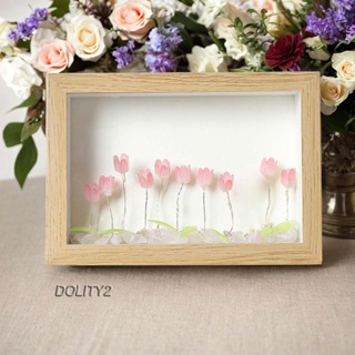 [Dolity2] โคมไฟตั้งโต๊ะ LED รูปดอกไม้ไม้ สําหรับตกแต่งสวน ห้องนั่งเล่น วันเกิด DIY