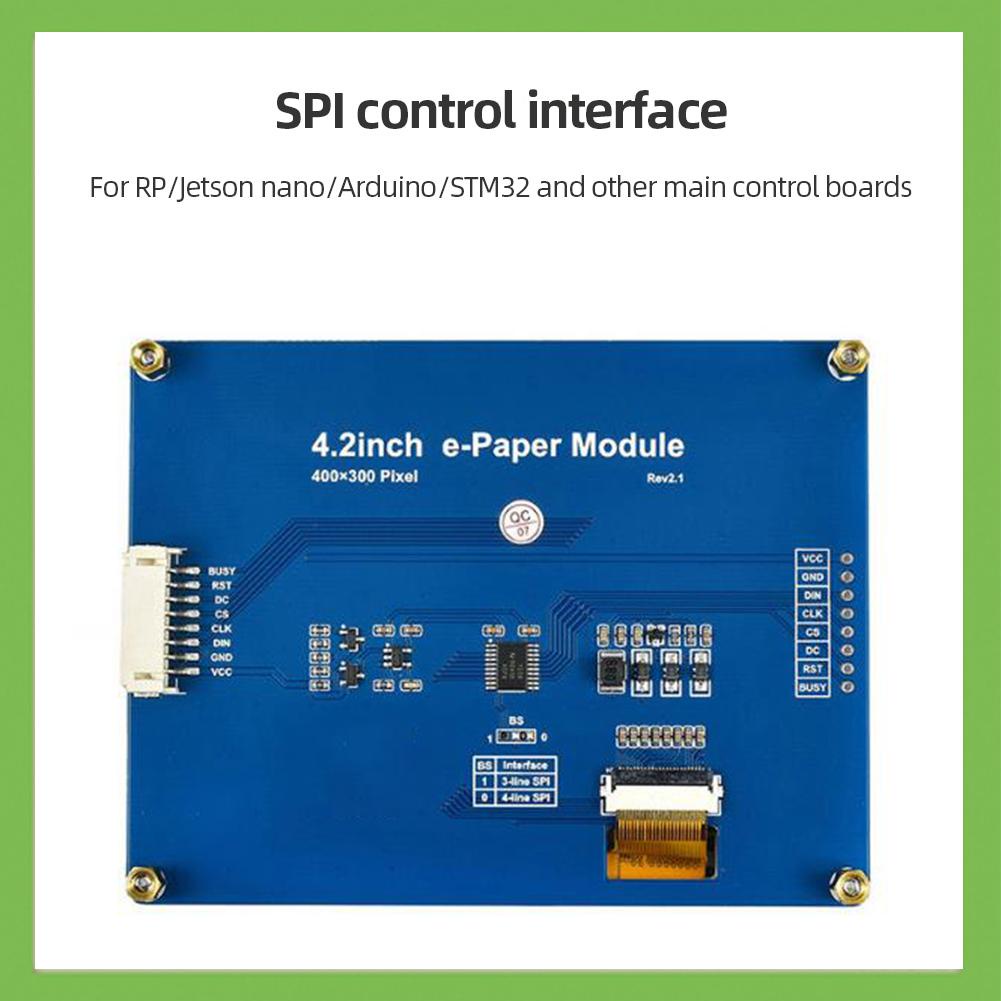 aigoni-th-บอร์ดโมดูล-e-paper-spi-อินเตอร์เฟส-4-2-นิ้ว-สําหรับ-arduino-rpi-3-zero