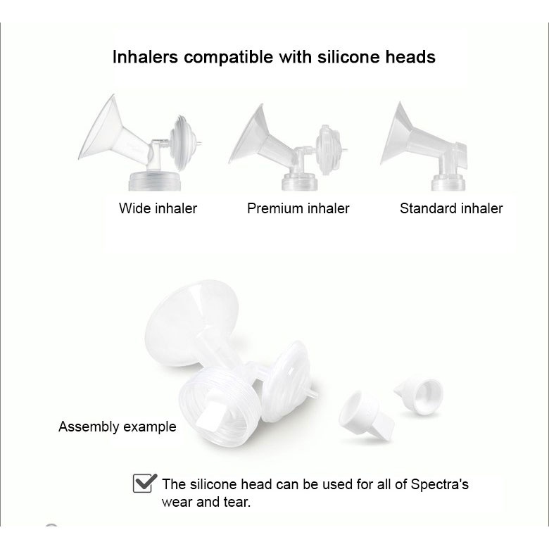 spectra-3pair-6pcs-silicone-duckbill-valve-head-for-electric-breast-pump