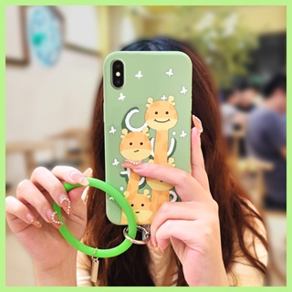 Simplicity Cartoon Phone Case For iphone XS max Lens bump protection Back Cover Liquid silicone shell soft shell cute