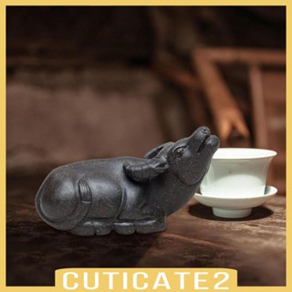 [Cuticate2] ฟิกเกอร์รูปปั้นวัว แฮนด์เมด ขนาดเล็ก สําหรับตกแต่งบ้าน โต๊ะ ชั้นวางหนังสือ สํานักงาน ร้านอาหาร