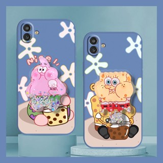 Rotatable stand cute Phone Case For Samsung Galaxy M13 5G/SM-M136B protective case Skin feel silicone Cartoon Simplicity