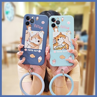 Cartoon Solid color Phone Case For iphone 11 Pro Simplicity Camera all inclusive Lens package bracelet   ring phone case