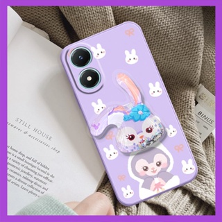 phone case Cartoon Phone Case For VIVO Y02S protective case Simplicity quicksand cute Liquid silicone shell The New