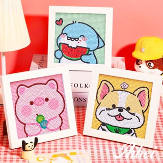 DIY ของเล่น🌈 ลายการ์ตูนสัตว์ตัวเล็กๆ🌈ครอสติสคริสตั ลของขวัญวันเกิด diamond painting